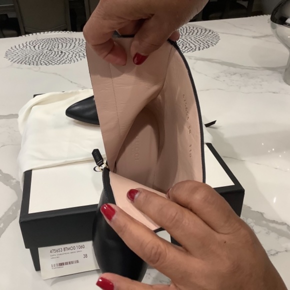 COPY - Gucci Sylvia Grosgrain-Trimmed Leather Ankle Boots. Size: 38. Color: Bla… - Picture 3 of 10